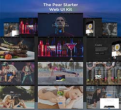 UI设计－程序界面(通用型)：The Pear Starter Web UI Kit